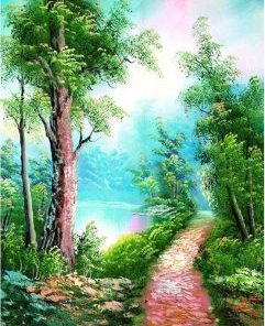 A Pathway In A Paradise Paint By Number