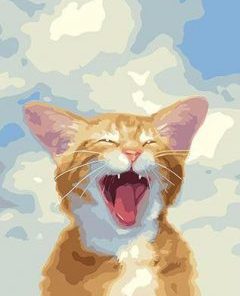 A Screaming Cat Paint By Number