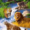 African Big Cats Paint By Number