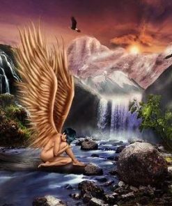 Angel Of Waterfall Paint By Numbers