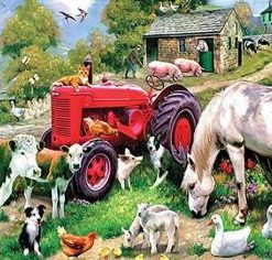 Animals In Farm Paint By Number