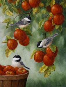 Apple Tree With Bird Paint By Number
