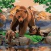 Bear Family Paint By Number