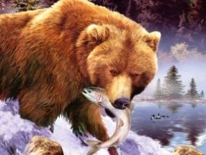 Bears Eat Fish Paint By Number