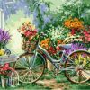 Bicycle Flowers Paint By Number