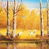 Birch Autumn Forest Paint By Number