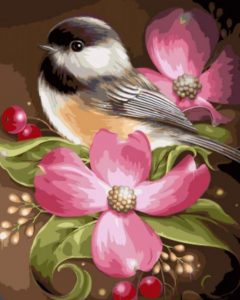 Bird And Flowers Paint By Number