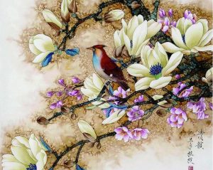 Bird Flower Paint By Number