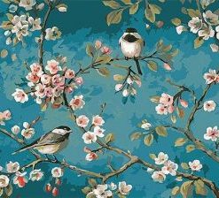 Birds And Flower Paint By Number