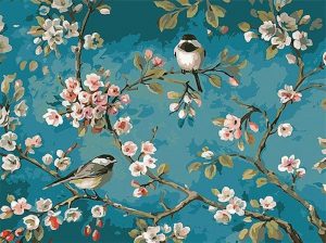 Birds And Flower Paint By Number