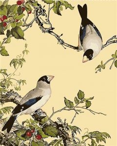 Birds On A Flower Branch Paint By Number