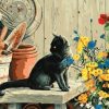 Black Cat On Table Paint By Number