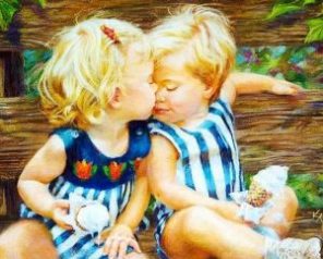Blond Children Paint By Number