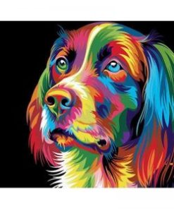 Colorful Dog Paint By Number