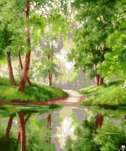 Green River Woods paint by numbers