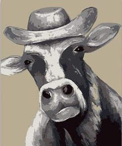 Grey Cow paint by numbers
