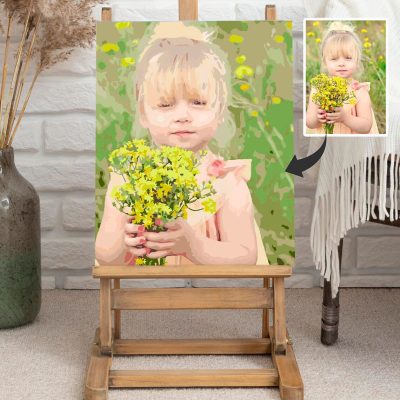 Little girl Customized painting