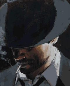 Man With Black Hat Paint By Number
