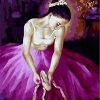 Purple Ballet Dancer paint by numbers