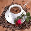 Coffee Rose Kits Acrylic Paint - DIY Paint By Numbers - Numeral Paint