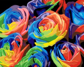 Colorful Flower - DIY Paint By Numbers - Numeral Paint