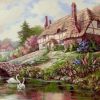 Countryside House Landscape  - DIY Paint By Numbers - Numeral Paint