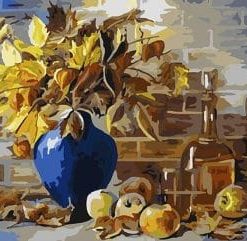 Vase And Apples Paint By Number