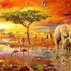 African Savanna Animals Paint By Numbers