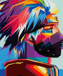 Colorful Naruto paint by numbers