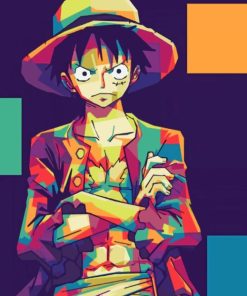 Monkey D Luffy Pop Art paint by numbers