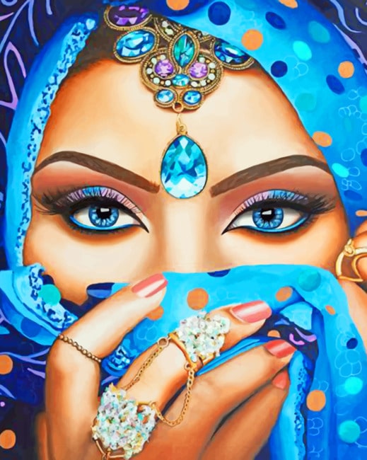 Arabian Woman Paint by numbers