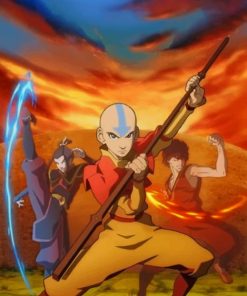 Avatar The Last Airbender paint by numbers