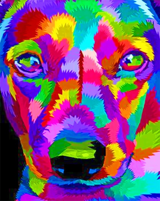 Pop Art Dog Paint by numbers