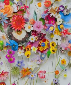 Colorful Flower Paint by numbers Paint by numbers