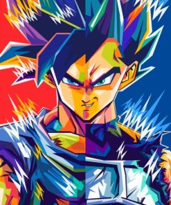 Powerful Goku Pop Art paint by numbers