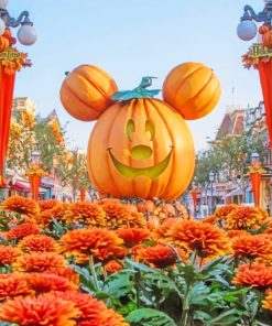 Mickey Pumpkin Paint by numbers