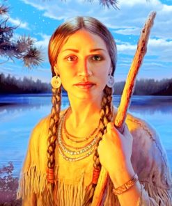 Sacagawea Art paint by numbers