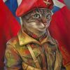 Military Cat Art paint by numbers