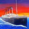 Titanic Ship Art paint by numbers