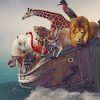 Animals On Boat paint by number