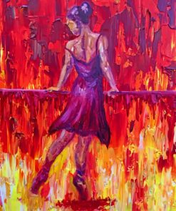 Ballerina Dancing In The Fire Paint by numbers