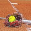 softball equipment paint by number