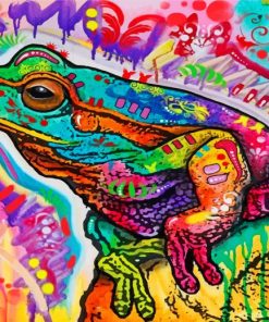 Abstract Frog Paint by numbers