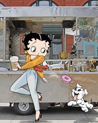 Betty Boop And Herù Dog Paint By Numbers