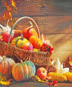 Pumpkins And Apples Paint by numbers