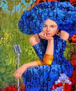 singer-woman-paint-by-number