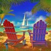 Beach Chairs Paint by numbers