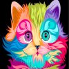 Colorful Kitten Paint by numbers