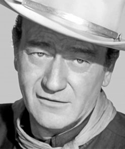 black-and-white-john-wayne-paint-by-number