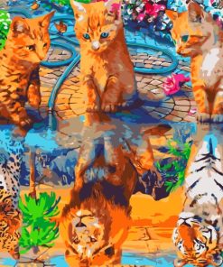 cats-water-refletion-paint-by-numbers